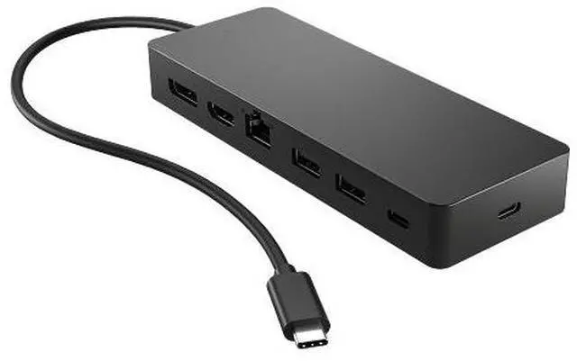 Alt view image 6 of 20 - HP Black 50H55UT Travel USB-C Multi Port Hub