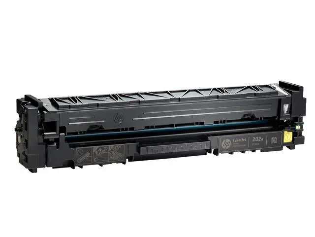 Alt view image 2 of 7 - HP 202A Yellow Original LaserJet Toner Cartridge, ~1,300 pages, CF502A