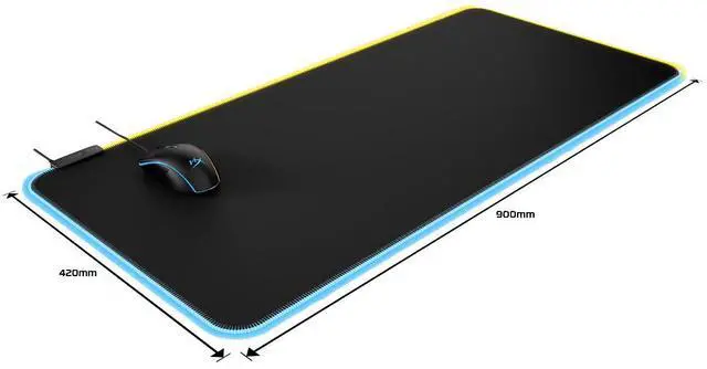 Alt view image 3 of 6 - HyperX Pulsefire Mat - RGB Gaming Mousepad - Cloth (XL)