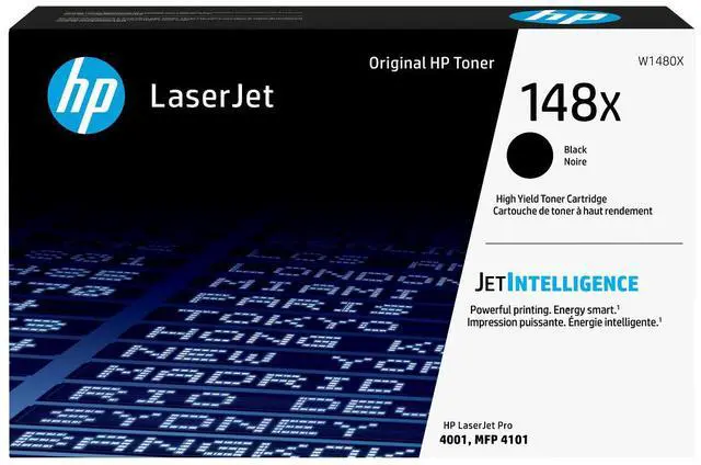 Main image of HP 148X High Yield Black Original LaserJet Toner Cartridge, ~9,500 pages, W1480X