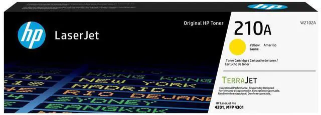 Alt view image 2 of 7 - HP 210A Yellow Original LaserJet Toner Cartridge, ~1,800 pages, W2102A