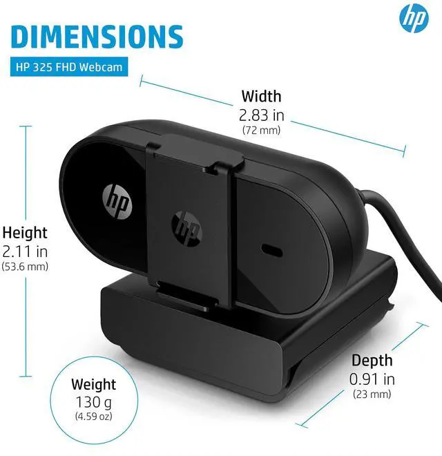 Alt view image 18 of 20 - HP 325 FHD Webcam for business