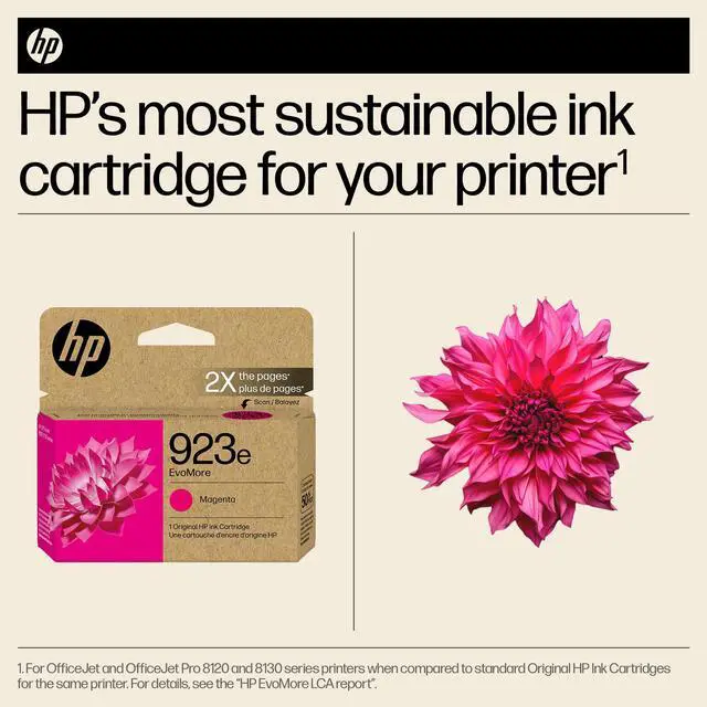 Alt view image 4 of 7 - HP EvoMore 923e Original High Yield Inkjet Ink Cartridge Magenta 1 Pack 4K0T5LN