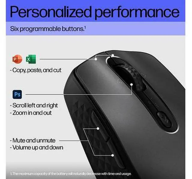 Alt view image 7 of 7 - HP 690 Rechargeable Wireless Mouse