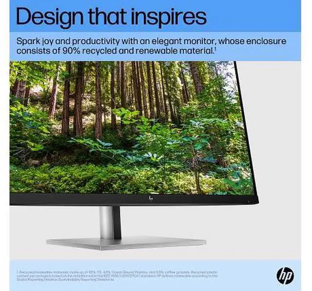 Alt view image 8 of 20 - HP E27 G5 27" FHD Monitor 75Hz 5ms GtG, 1000:1 Contrast Ratio, VESA 100mm, 300 nits Brightness, USB-A USB-B Anti-glare DisplayPort & HDMI - 6N4E2AA