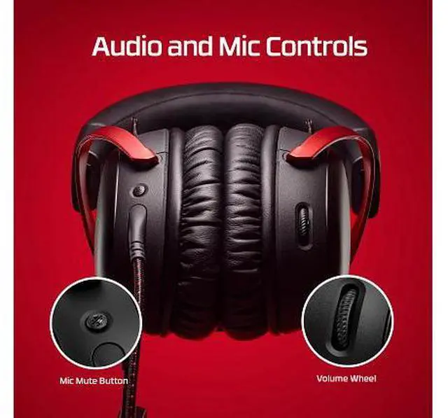 Alt view image 13 of 13 - HyperX Cloud III – Wired Gaming Headset, PC, PS5, Xbox Series X|S, Angled 53mm Drivers, DTS Spatial Audio, Memory Foam, Durable Frame, Ultra-Clear 10mm Mic, USB-C, USB-A, 3.5mm – Black/Red