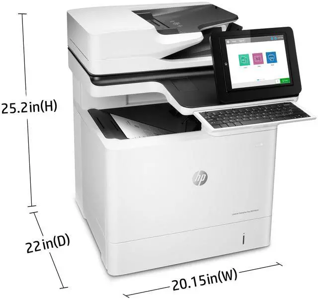 Alt view image 17 of 17 - HP LaserJet Enterprise Flow MFP M634h Laser Printer, Black And White Mobile