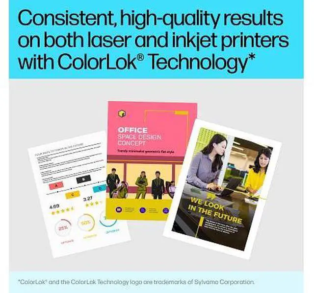 Alt view image 6 of 7 - HP HeavyWeight Project Paper, Matte, 40 lb, 8.5 x 11 in. (216 x 279 mm), 250 sheets Z4R14A