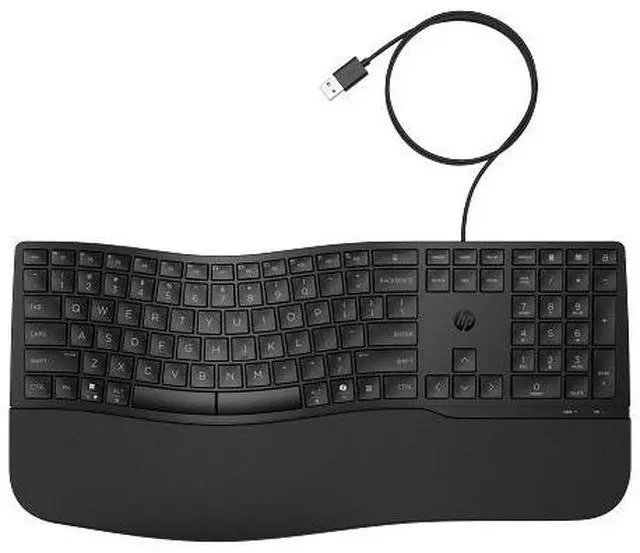 Alt view image 6 of 6 - HP 485 Comfort Wired Keyboard for business