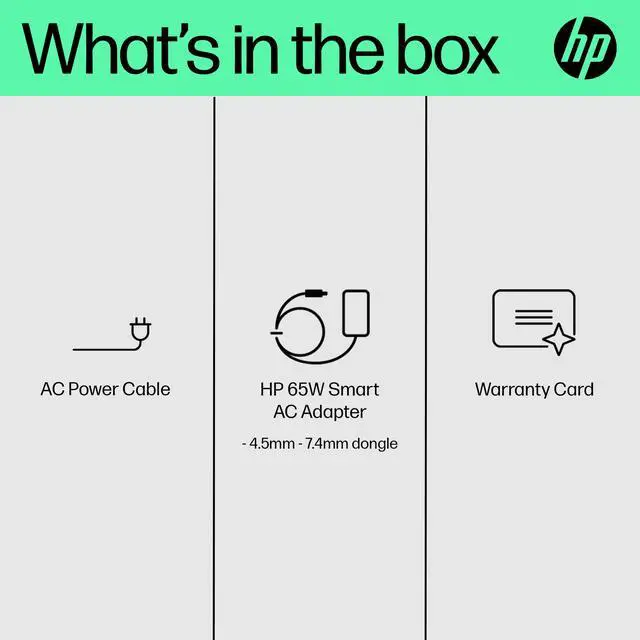Alt view image 17 of 19 - HP 65W Smart AC Adapter H6Y89AA-ABA AC Adapter