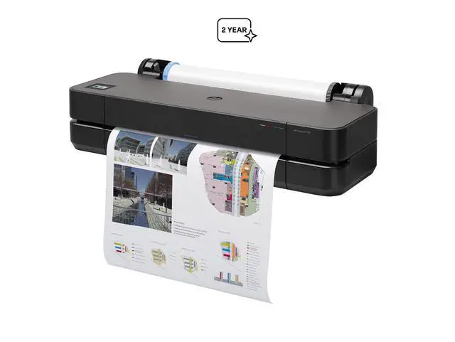 Alt view image 2 of 6 - HP DesignJet T250 Large Format 24" Plotter Printer Fast, High-Quality Plotter