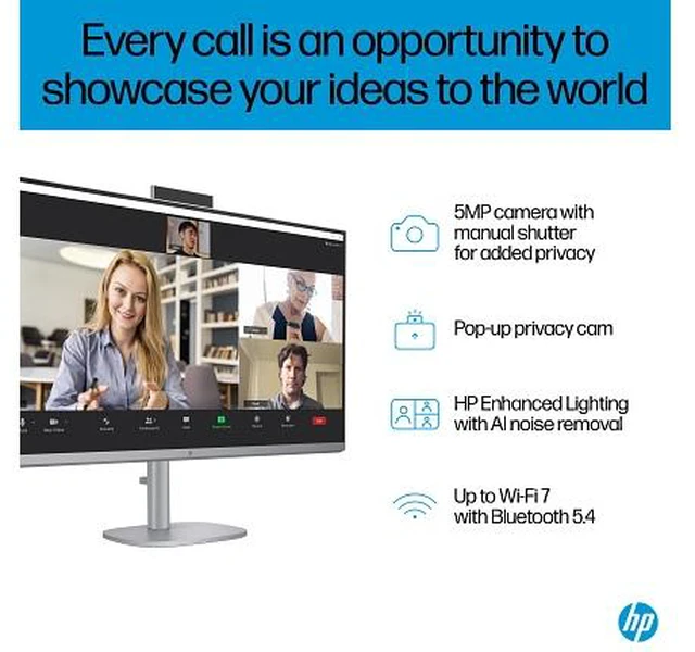 Alt view image 7 of 7 - HP OmniStudio X All-in-One Computer 31.5" 4K UHD Intel Core Ultra 7, 16 GB;1 TB