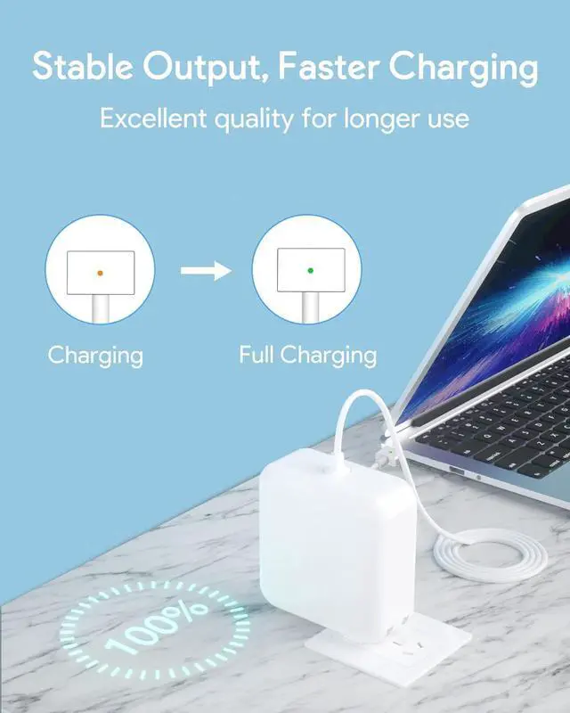 Alt view image 2 of 7 - For Mac Book Air Charger Replacement AC 45W T-tip Connector Power Adapte,Laptop Charger Compatible with MacBook Air 11 inch and 13 inch Retina After Mid 2012