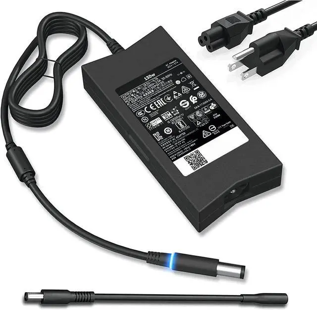 Main image of 130W Laptop Charger Compatible with  XPS 15 Inspiron 7559 Precision 5510 Docking Station Power Cord PA-4E (2Tips 7.4 and 4.5mm)