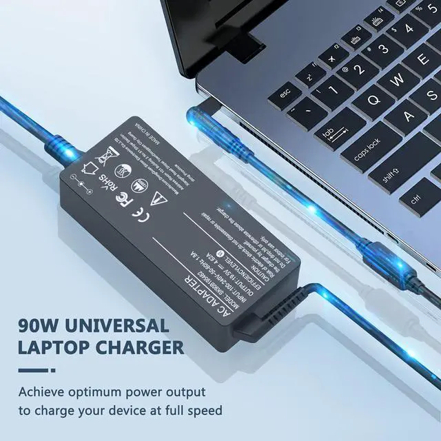 Alt view image 5 of 7 - 24V 0.5A 500mA DC Power Supply Adapter 24V AC Adapter 100-240V 50-60Hz to 24 Volt 0.5 Amp Power Supply Cord 4.9ft with 5.5mm x 2.5mm Barrel & 10 Tips