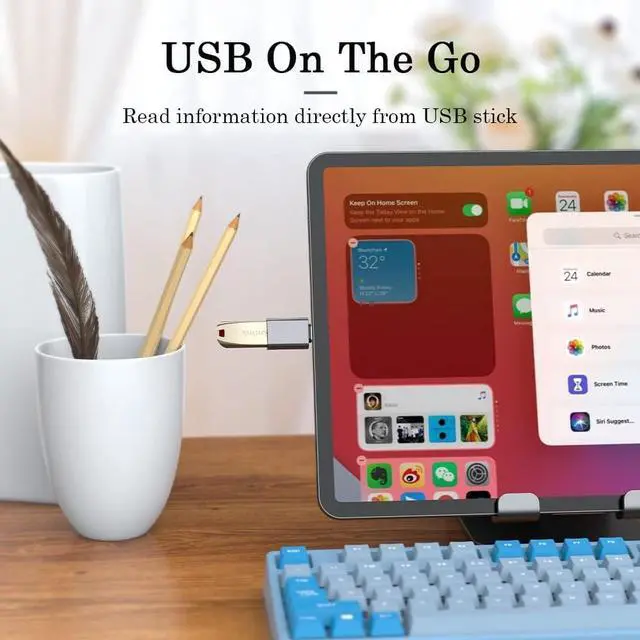 Alt view image 7 of 7 - 10Gbps USB C to USB 3.1 Adapter (3 Pack) USB Type C Male to USB A Female Thunderbolt 4/3 to USB Converter for iPhone 15 MacBook iMac iPad and More Type C Devices - Space Gray