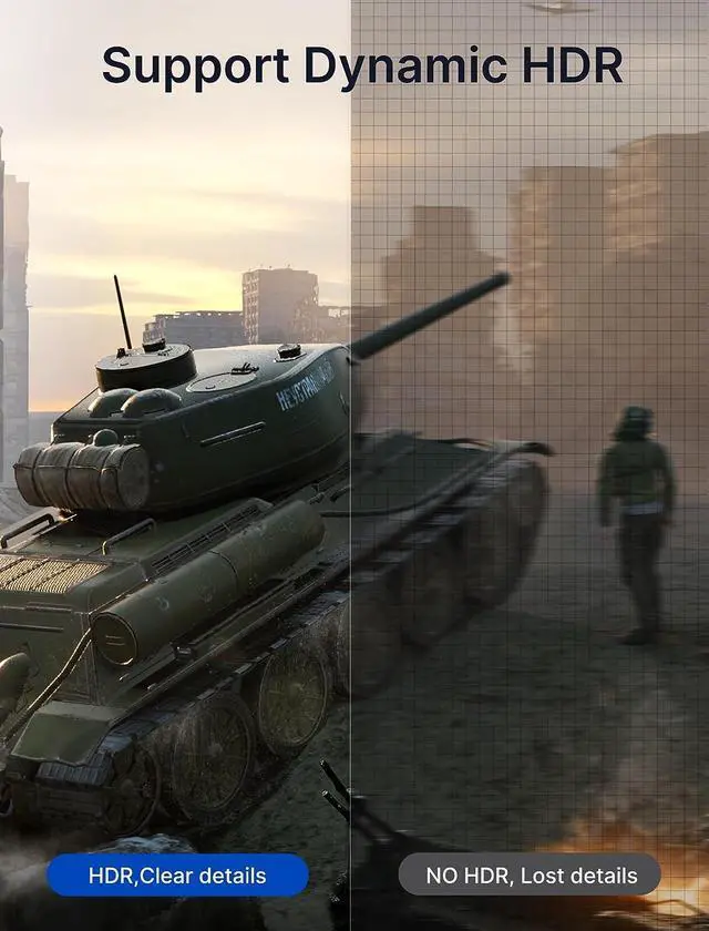 Alt view image 4 of 7 - JSAUX DisplayPort Cable 1.4 10ft, 8K DP Cable | 8K@60Hz, 4K@144Hz, 2K@240Hz 2K@165Hz | HBR3, 32.4Gbps, HDR10, FreeSync, G-Sync for Gaming Monitor Graphics 3090 4090 PC -Grey