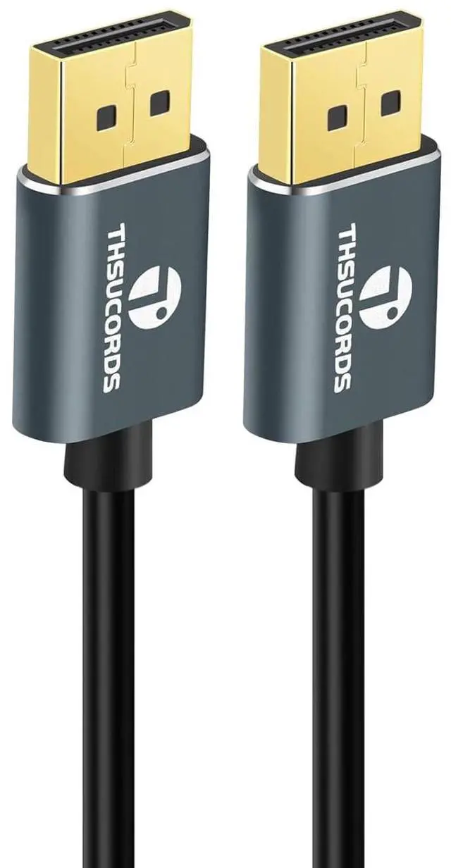 Alt view image 4 of 7 - 6.6FT DisplayPort Cable Certified Ultra Slim & Thin 8K 4K DP Cable Support 8K@60Hz 4K@144Hz 32.4Gbps for Laptop PC Monitor