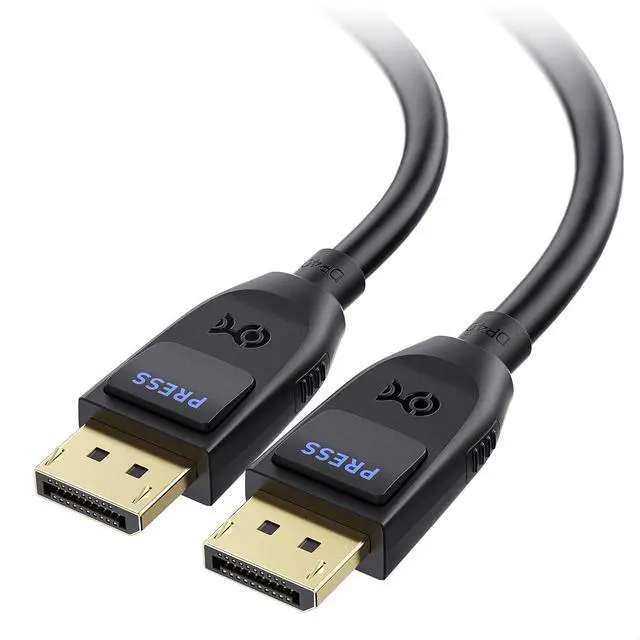 Main image of [ Certified] 40Gbps DisplayPort 2.1 Cable 2m/6.6ft DP40 Cable 8K 120Hz 4K 240Hz in Black with FreeSync G-SYNC and HDR for Gaming Monitor PC RTX 4080/4090 RX 7900