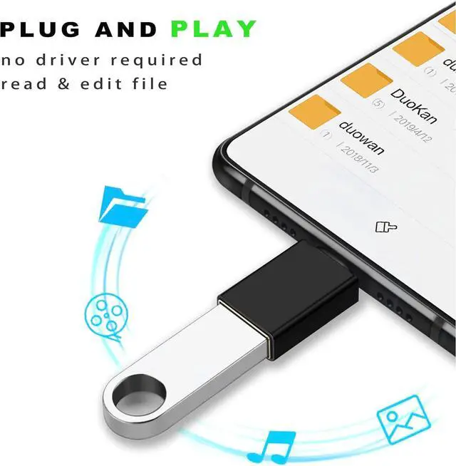 Alt view image 5 of 6 - USB C to USB 3.0 Adapter Cable 4 Pack USB Female to USB C Male Adapter Fast Charging for Charger USB-C to UAB A Converter for MacBook pro Laptop PC iMac iPad air and More Type c Device