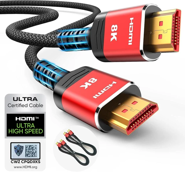 Alt view image 6 of 7 - 4K DisplayPort to HDMI Adapter & 8K HDMI Cable 6.6FT 2-Pack