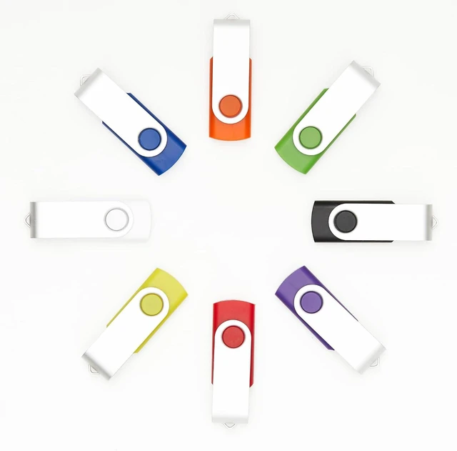 Alt view image 2 of 7 - 10 Pack 1GB USB Flash Drives in 5 Random Colors USB 2.0 Lot Bulk Memory Sticks (10 Pack, 1GB)