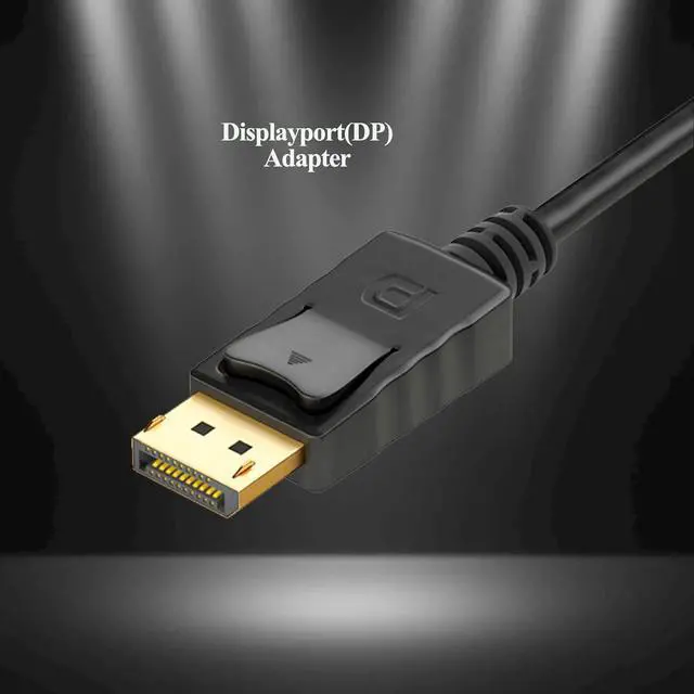 Alt view image 2 of 7 - DisplayPort to VGA Adapter, Gold Plated Display Port Converter (Male to Female) for DisplayPort Enabled Desktops and Laptops to VGA Converter Connect Displays (10Pack, DP)