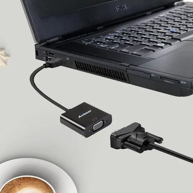 Alt view image 4 of 7 - DisplayPort to VGA Adapter, Gold Plated Display Port Converter (Male to Female) for DisplayPort Enabled Desktops and Laptops to VGA Converter Connect Displays (10Pack, DP)