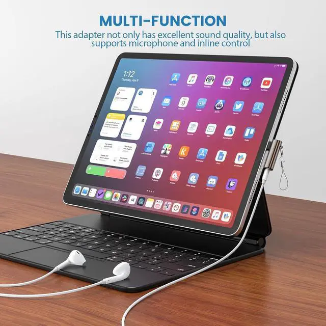 Alt view image 6 of 7 - 1Pcs Type C Aux Adapter USB C to 3.5mm Audio Adapter Compatible with iPhone 15 Plus/15 Pro Max  Galaxy S23 S22 S21 S20 Ultra Pixel iPad Pro MacBook