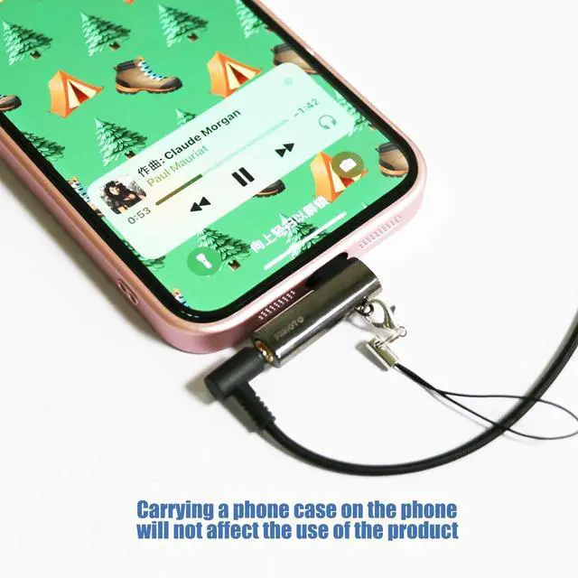 Alt view image 7 of 7 - 1Pcs Type C Aux Adapter USB C to 3.5mm Audio Adapter Compatible with iPhone 15 Plus/15 Pro Max  Galaxy S23 S22 S21 S20 Ultra Pixel iPad Pro MacBook