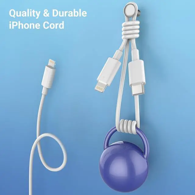 Alt view image 4 of 7 - USB C Charger iPhone Charger Fast Charging 3Pack 20W PD+QC3.0 USB A Dual Port Wall Charger Block with 6FT USB C to Lightning Cable Compatible with iPhone 14 Pro Max/13Pro/12/11/XS/XR/X