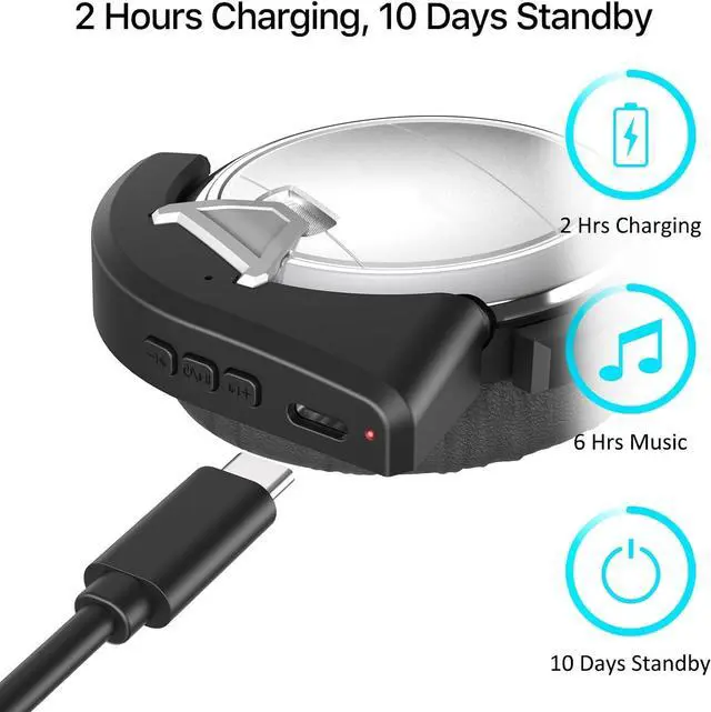 Alt view image 4 of 7 - aptX Wireless Bluetooth 5.0 Adapter for Bose QC3 QuietComfort 3 with Mic/Volume Control, Black
