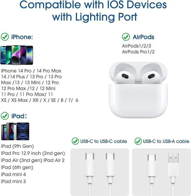 Alt view image 3 of 6 - USB C Type C to Lightning Adapter [4 Pack] 12W Charging Compatible for iPhone 14 & Previous Models iPad iPod AirPods Not for Headphones/OTG Android Anti-Lost Holder Light Yellow