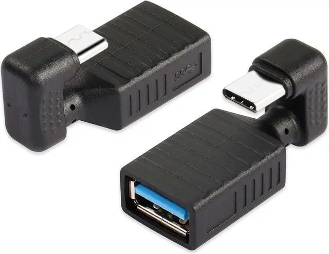 Main image of 2 Pcs USB Type C U Shape Adapter 180 Degree Type-C Male to USB 3.0 Female OTG Adapter for Type C Mobile Phone Tablet Connect USB Flash Drive Mouse and Keyboard etc