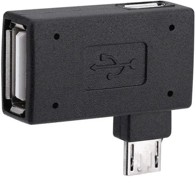 Main image of OTG Adapter 90* L Angle USB Port Adapter Micro OTG Cable Compatible with Firestick 2nd Gen 3rd Gen and 4K Android Smartphones Tablets Rii  Keyboards SNES NES