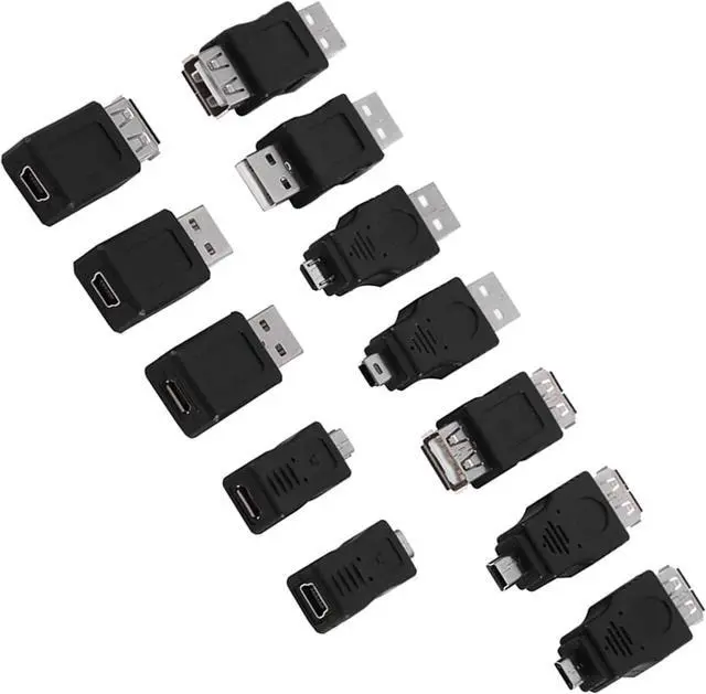 Alt view image 6 of 7 - 12PCS USB OTG Adapter Kit - Multiple USB2.0 Male to Female Adapter Micro USB Converter for Computer Tablet PC Mobile Phone
