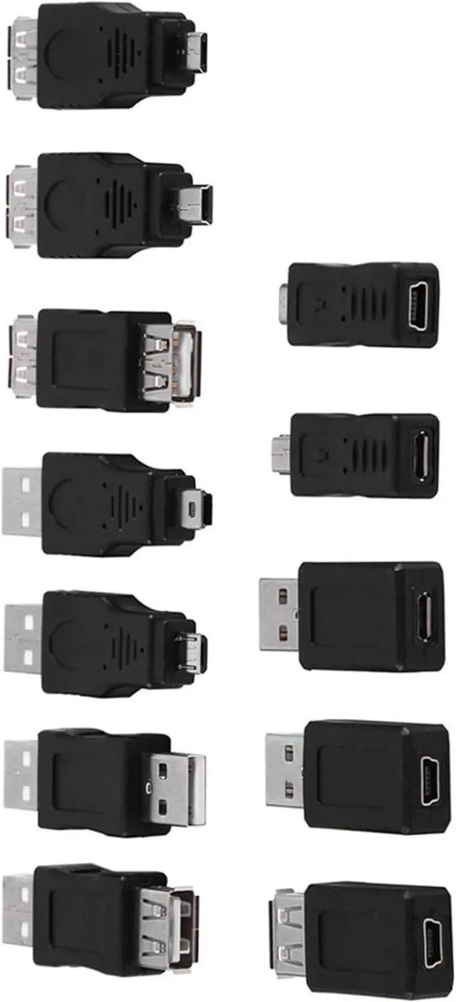 Alt view image 7 of 7 - 12PCS USB OTG Adapter Kit - Multiple USB2.0 Male to Female Adapter Micro USB Converter for Computer Tablet PC Mobile Phone