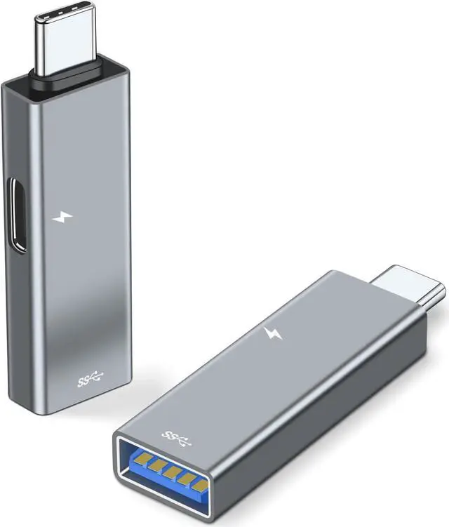 Main image of USB C OTG Adapter with Power USB C to USB 3.0 Female Adapter with USB C Charging Compatible with Samsung S23 Ultra/S22/Tab S8/S6 iPad Pro Pixel 7/6/5/4XL Chromecast with Google TV/3D Printer-2Pcs