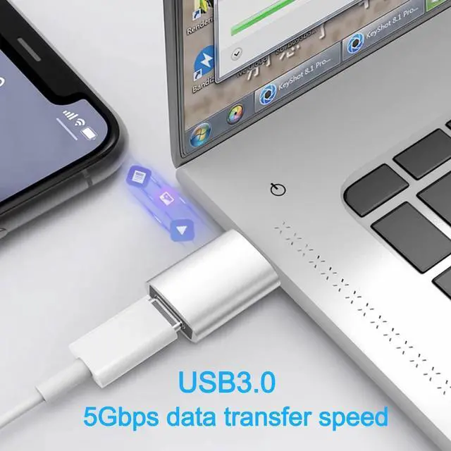 Alt view image 4 of 7 - USB Hub 3.0 USB Splitter1 in 4 Out USB Extender USB Adapter Multiple Port 4Pcs USB to USBC-C Adapter USB C to USB Adapter USB A to USB C Adapter Type C OTG Adapter (4Pcs Adapter)