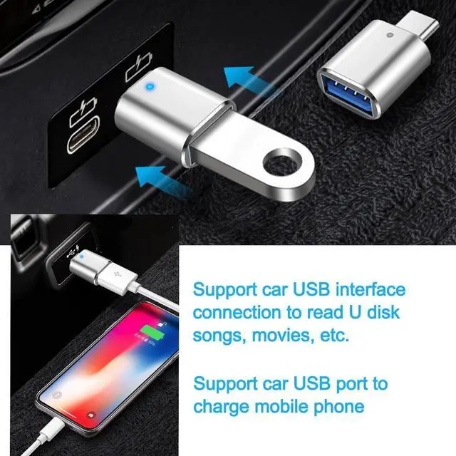 Alt view image 5 of 7 - USB Hub 3.0 USB Splitter1 in 4 Out USB Extender USB Adapter Multiple Port 4Pcs USB to USBC-C Adapter USB C to USB Adapter USB A to USB C Adapter Type C OTG Adapter (4Pcs Adapter)