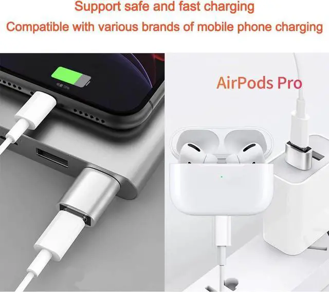 Alt view image 6 of 7 - USB Hub 3.0 USB Splitter1 in 4 Out USB Extender USB Adapter Multiple Port 4Pcs USB to USBC-C Adapter USB C to USB Adapter USB A to USB C Adapter Type C OTG Adapter (4Pcs Adapter)