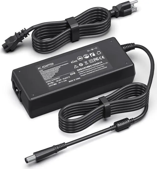 Main image of 90W Power Supply Cord Charger Adapter for HP Pavilion Dv4 Dv6 Dv7 G50 G60 G60T G61 G62 G72 2000;Elitebook 8460p 8440p 2540p 8470p 2560p 6930p 2570p 8540p ;for Hp Presario 2210B 2510P CQ40 CQ45 Cq50