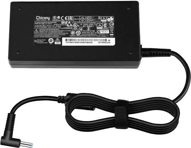Alt view image 2 of 7 - 120W 6.15A Charger 710415-001 L41856-001 for HP USB-C Dock G5 5TW10UT 5TW10AA 5TW10AA#ABB 5TW10UT#ABA USB-C/A Universal Dock G2 5TW13AA HP Omen 15-5000 15-5100 15-5200 Laptop Charger