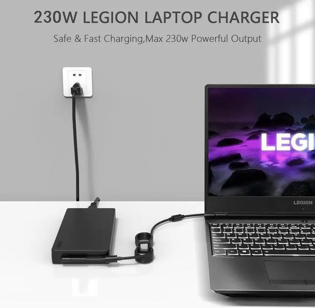 Alt view image 6 of 7 - 230W AC Adapter Charger Compatible with Lenovo Legion 5 Charger,for Legion 7 5P C7 S7 Y540 Y545 Y740 Y730 Y900 Y910 Y920 Y7000 Thinkpad P1 P73 P53 P72 P52 P71 P51 P70 Laptop Power Adapter