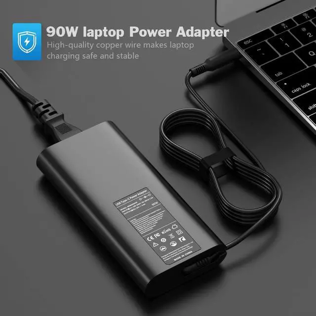 Alt view image 6 of 7 - 90W Laptop Charger for Dell Latitude E6410 E6420 E6430 E6440 E6540 7490 7390 7480 5490 5580 5480 3190 E5470 E6520 E7440 E7450 with Size 7.4x5.0mm Power Supply Cord Plug