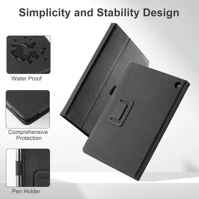 Alt view image 4 of 7 - Case for All New Fire HD 10 Tablet 13th Generation 2023 Release 10.1 - Slim Folding Stand Folio Cover for Fire 10 with Auto Wake/Sleep