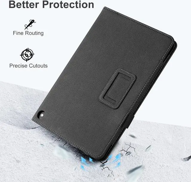 Alt view image 5 of 7 - Case for All New Fire HD 10 Tablet 13th Generation 2023 Release 10.1 - Slim Folding Stand Folio Cover for Fire 10 with Auto Wake/Sleep
