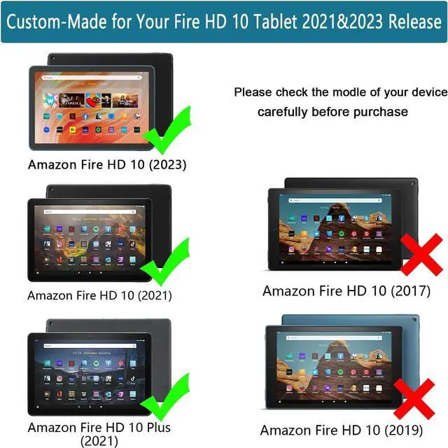 Alt view image 2 of 6 - Fire HD 10 & Fire HD 10 Plus Tablet Case for Kids(11th Generation 2021 Release) - Lightweight Shockproof Kid-Proof Cover with Stand for Kindle Fire HD 10 Kids Tablet & Kids Pro Tablet - Pink