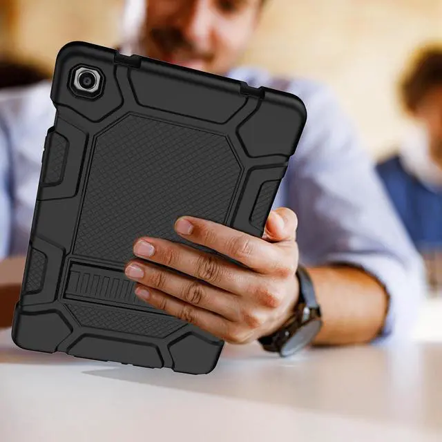 Alt view image 7 of 7 - Rantice Case for  Galaxy Tab A9+/A9 Plus 11 2024 Heavy Duty Shockproof Rugged Protective Case with Kickstand for Galaxy Tab A9+/A9 Plus 11 Inch (SM-X210/X216/X218) Black