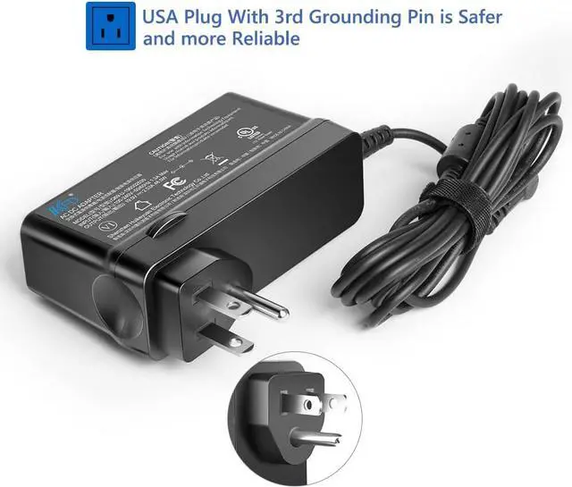 Alt view image 3 of 7 - AC Adapter for LG LED LCD 19 22 23 24 27 29 32 34 UltraWide IPS Curved LED 4K UHD Monitor ADS-25FSG-19 34UM69G-B 34UC79G 34UC99-W LG 32UD99 22LN4510 24M47VQ ADS-40FSG Power Supply Cord